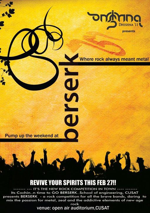 Berserk 1.0- Dhishna 2011- CUSAT- cusatxpress