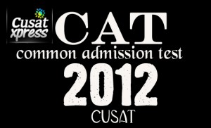 CUSAT CAT 2012