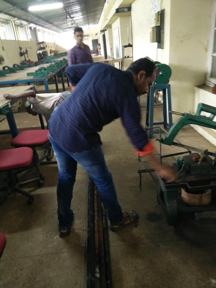 Did all the Cutting and joining works of GI rods from Mechanical lab for the trusses. Big thanks to the Mechanical lab staff for the help.